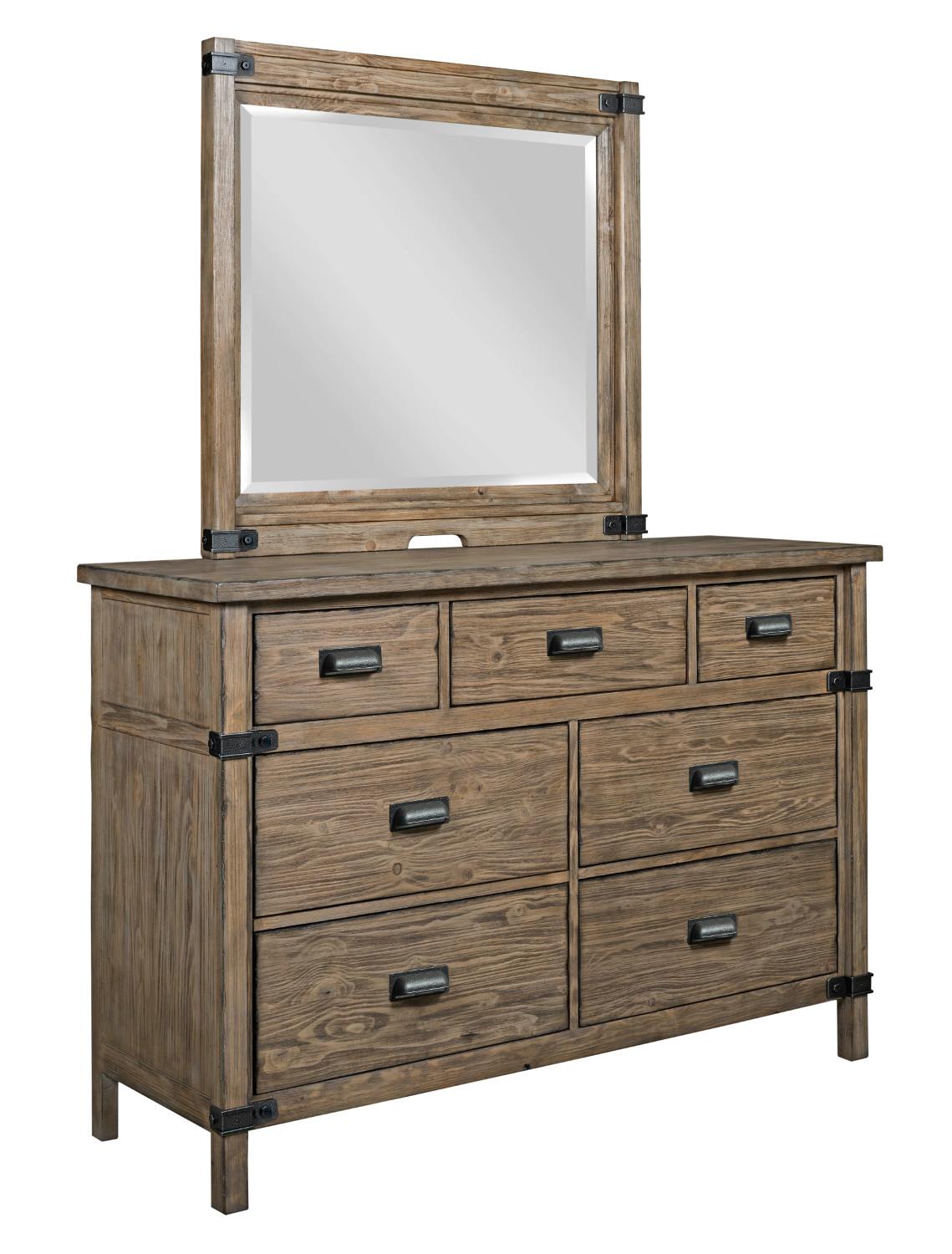 Bureau dresser with shop mirror